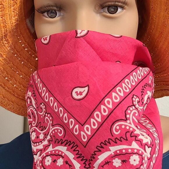 Pack of 5 Pieces 100% Cotton Bandanas - Picture 3 of 5